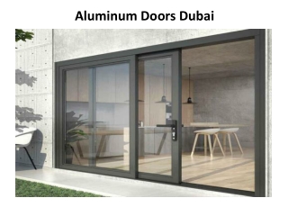 Aluminum Doors in Abu Dhabi