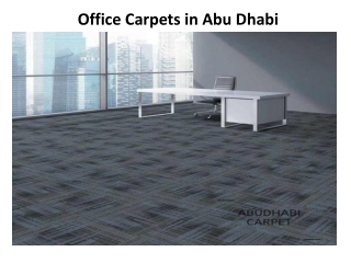 Office Carpets in Abu Dhabi