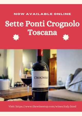Sette Ponti Crognolo Toscana