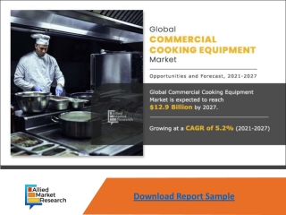 Commercial cooking equipment Market Expected to Reach $12,948.1 Million by 2027—