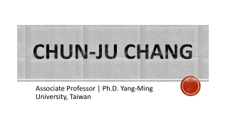 Chun-Ju Chang - A Highly Talented and Trained Expert