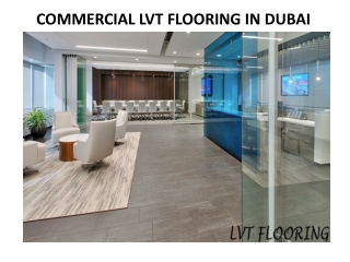 COMMERCIAL LVT FLOORING IN DUBAI