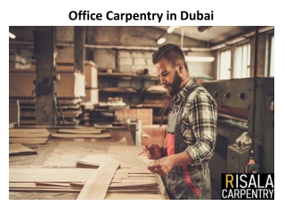 Office Carpentry in Dubai
