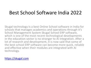 Best School Software India 2022