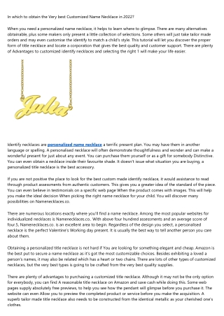 What Hollywood Can Teach Us About personalized name necklace