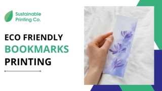 Eco Friendly Bookmarks Printing - Sustainable Printing