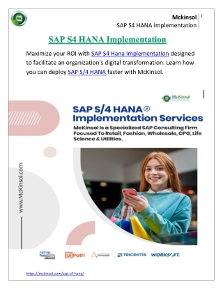 SAP S4 HANA Implementation