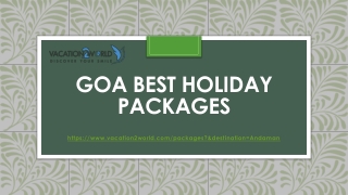 Goa Best Holiday Packages