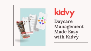 Daycare Management Made Easy with Kidvy