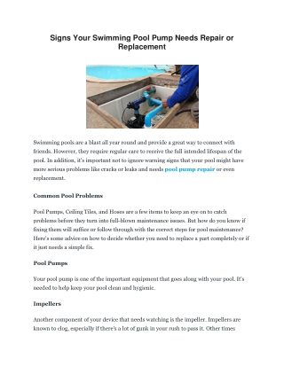 Signs Your Swimming Pool Pump Needs Repair or Replacement-converted
