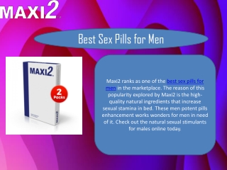 Best Sex Pills for Men