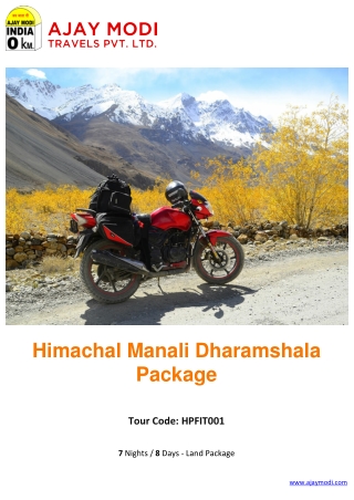 Manali Tour Package | Himachal Holiday Trip - Ajay Modi Travels