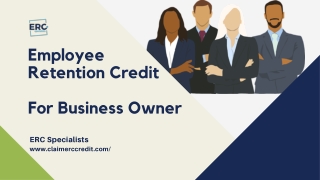 Employee Retention Credit For Small Business Owners