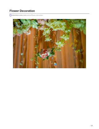 Flower Decoration