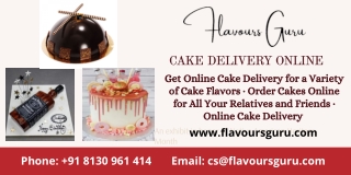 Cake Delivery Online - Send cakes to India - Online Cake Shop - Flavours Guru