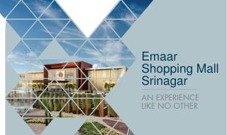 Emaar Shopping Mall Srinagar J&K Brochure Download