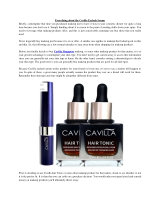 Cavilla Eyelash Serum