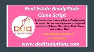 Real Estate Clone Script - Readymade Clone Script