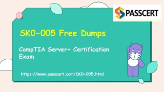 CompTIA Server  Certification SK0-005 Real Dumps