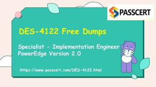 DELL EMC PowerEdge DES-4122 Dumps