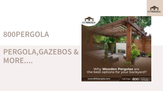 Why Wooden Pergolas Are The Best Options For Your Backyard