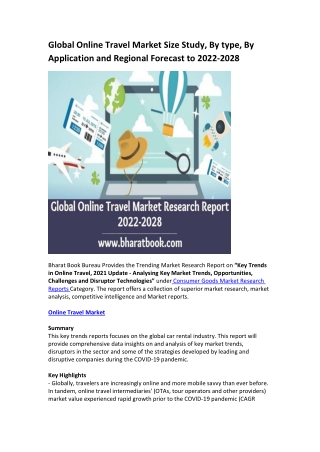 Global Online Travel Market Research Report 2022-2028