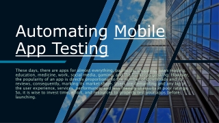 Mobile App Testing