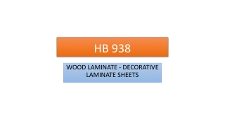 Wood Laminate -HB 938 - High Gloss Laminates - Decorative Laminate Sheets