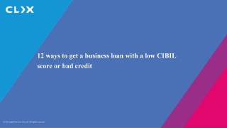 12 ways to get a business loan with a low CIBIL score or bad credit