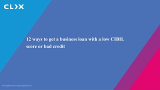 12 ways to get a business loan with a low CIBIL score or bad credit