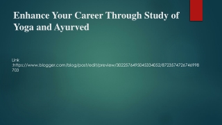 Enhance Your Career Through Study of Yoga and