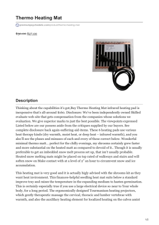 Thermo Heating Mat