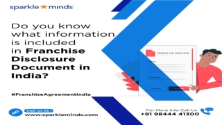 Franchise Disclosure -Sparkleminds