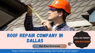 Roof Repair Company in Dallas | Professional Roofers|Expert Roofing & Remodeling