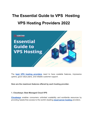 The Essential Guide to VPS  Hosting