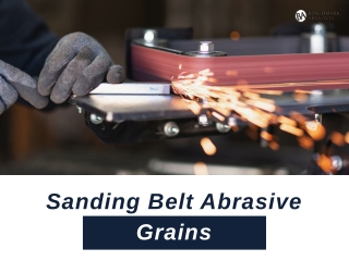 Sanding Belt Abrasive grains