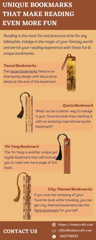 Unique Bookmarks That Make Reading Even More Fun