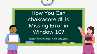 How You Can chakracore.dll is Missing Error in Window 10