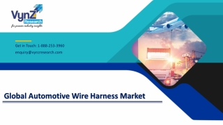 Global Automotive Wire Harness Market – Analysis and Forecast (2021-2027)