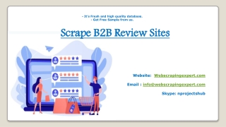 Scrape B2B Review Sites