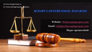 Scrape Lawyers Email Database