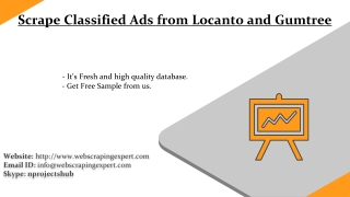 Scrape Classified Ads from Locanto and Gumtree