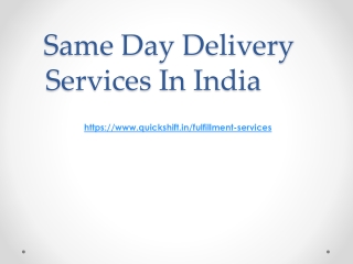 What Is The Importance Of Same-Day Delivery