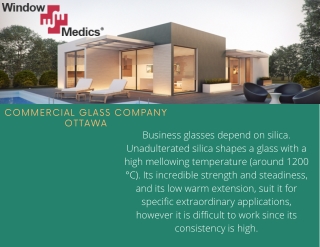 Commercial glass repair services