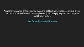 Thematic World Maps