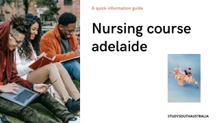 nursing course adelaide