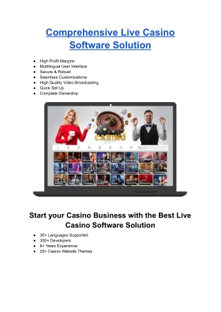 Live Casino Software Solution