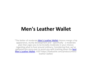 Men's Leather Wallet