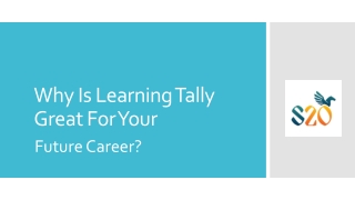 Why Is Learning Tally Great For Your Future Career?