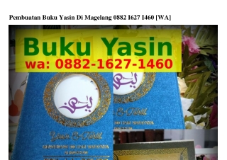 Pembuatan Buku Yasin Di Magelang